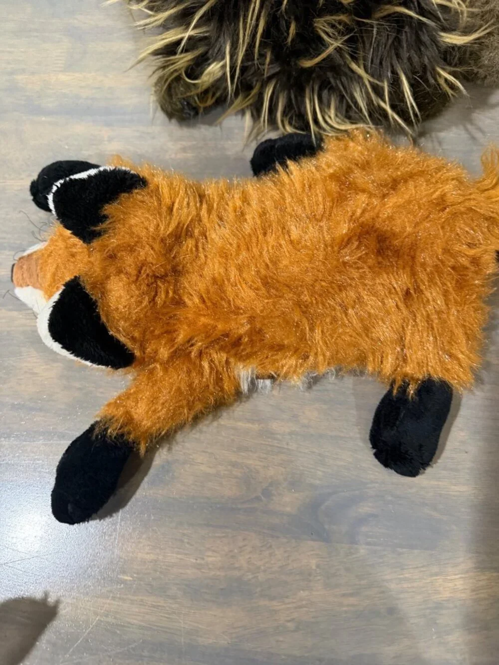 Lot 4 Folkmanis Plush Hand Puppets Fox, Rabbit, Porcupine, Dragon